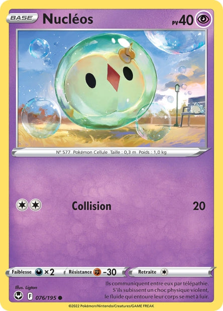 Carte Pokémon Nucléos 076/195 SIT Tempete Argentee EB12 Neuf FR LorenZone