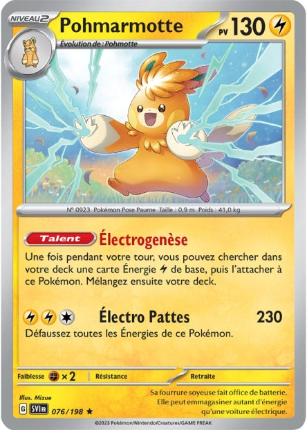 Carte Pokémon Pohmarmotte 076/198 SV1 Ecarlate et Violet EV01 Neuf FR LorenZone