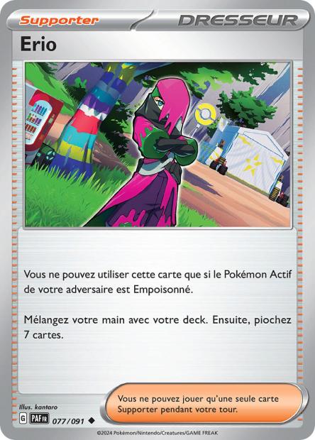 Carte Pokémon Erio 077/091 Destinees de Palea PAF EV4_5 Neuf FR LorenZone