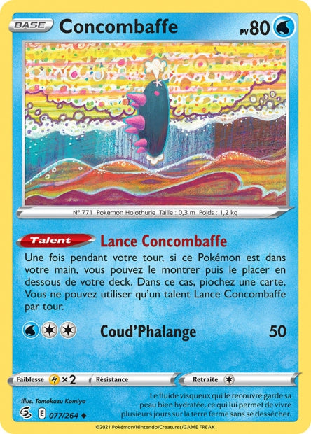 Carte Pokémon Concombaffe 077/264 FST Poing de Fusion EB08 Neuf FR LorenZone