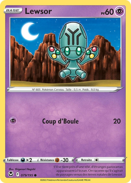 Carte Pokémon Lewsor 079/195 SIT Tempete Argentee EB12 Neuf FR LorenZone
