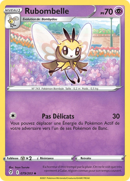 Carte Pokémon Rubombelle 079/203 EVS Évolution Céleste EB07 Neuf FR LorenZone