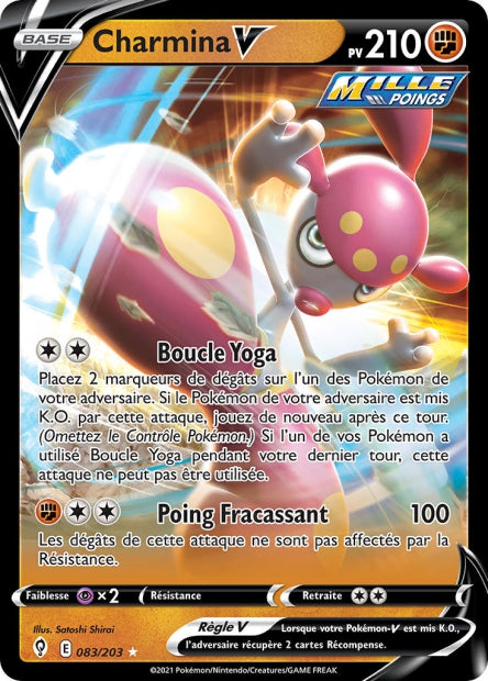 Carte Pokémon Charmina V 083/203 EVS Évolution Céleste EB07 Neuf FR LorenZone