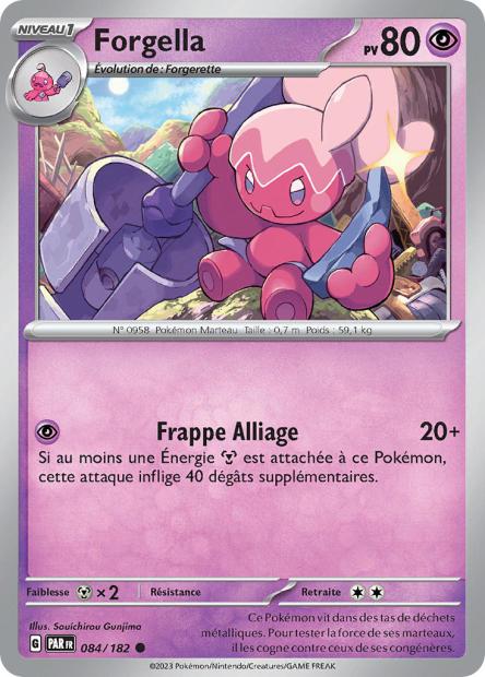 Carte Pokémon Forgella 084/182 PAR Faille Paradoxe EV04 Neuf FR LorenZone