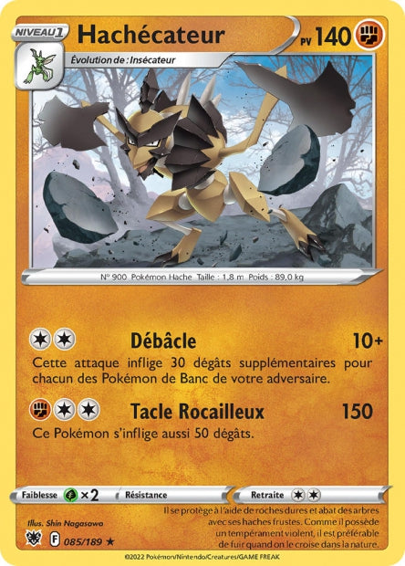 Carte Pokémon Hachécateur 085/189 ASR Astres Radieux EB10 Neuf FR LorenZone