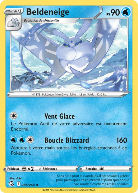 Carte Pokémon Beldeneige 085/264 FST Poing de Fusion EB08 Neuf FR LorenZone