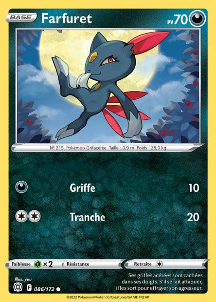 Carte Pokémon Farfuret 086/172 BRS Stars Étincelantes EB09 Neuf FR LorenZone