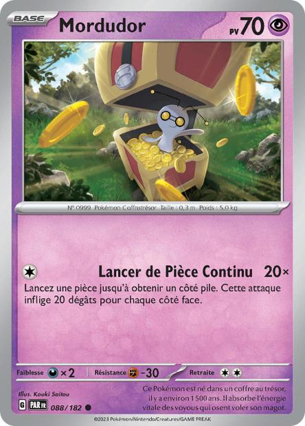 Carte Pokémon Mordudor 088/182 PAR Faille Paradoxe EV04 Neuf FR LorenZone