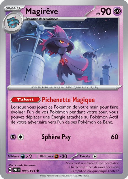 Carte Pokémon Magirêve 088/193 PAL Evolution a Paldea EV02 Neuf FR LorenZone