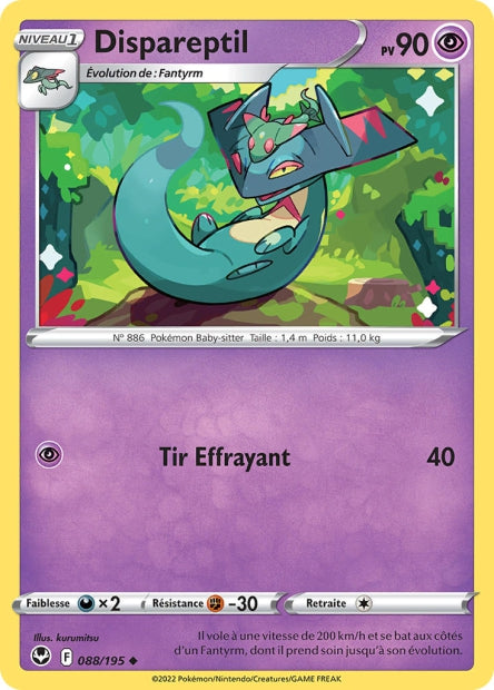 Carte Pokémon Dispareptil 088/195 SIT Tempete Argentee EB12 Neuf FR LorenZone