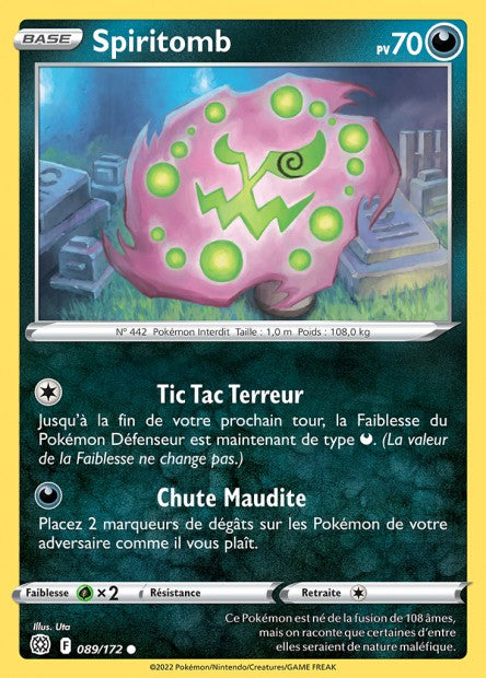 Carte Pokémon Spiritomb 089/172 BRS Stars Étincelantes EB09 Neuf FR LorenZone