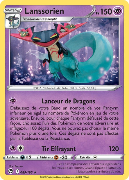 Carte Pokémon Lanssorien 089/195 SIT Tempete Argentee EB12 Neuf FR LorenZone