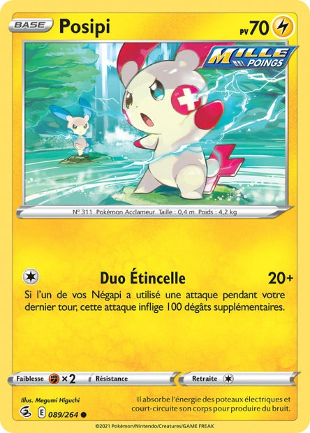 Carte Pokémon Posipi 089/264 FST Poing de Fusion EB08 Neuf FR LorenZone