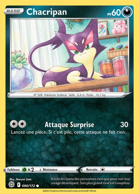 Carte Pokémon Chacripan 090/172 BRS Stars Étincelantes EB09 Neuf FR LorenZone