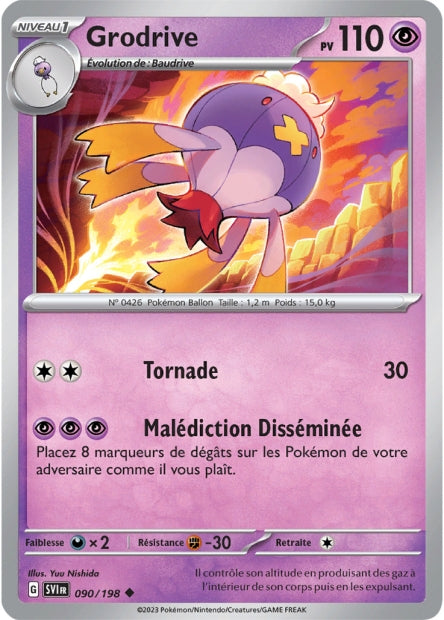 Carte Pokémon Grodrive 090/198 SV1 Ecarlate et Violet EV01 Neuf FR LorenZone