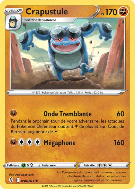 Carte Pokémon Crapustule 090/203 EVS Évolution Céleste EB07 Neuf FR LorenZone