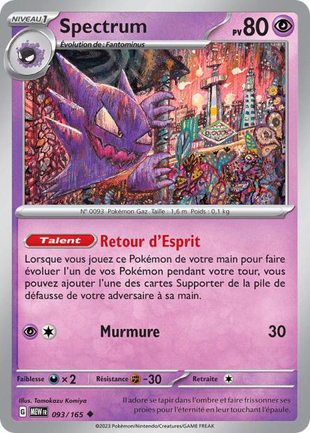 Carte Pokémon Spectrum 93/165 MEW 151 EV3_5  Neuf FR LorenZone