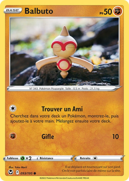 Carte Pokémon Balbuto 093/195 SIT Tempete Argentee EB12 Neuf FR LorenZone