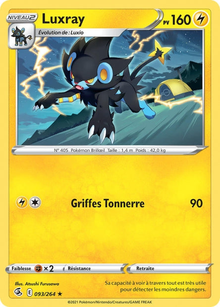 Carte Pokémon Luxray 093/264 FST Poing de Fusion EB08 Neuf FR LorenZone