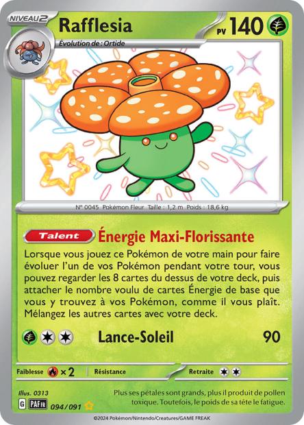 Carte Pokémon Rafflesia 094/091 Destinees de Palea PAF EV4_5 Neuf FR LorenZone