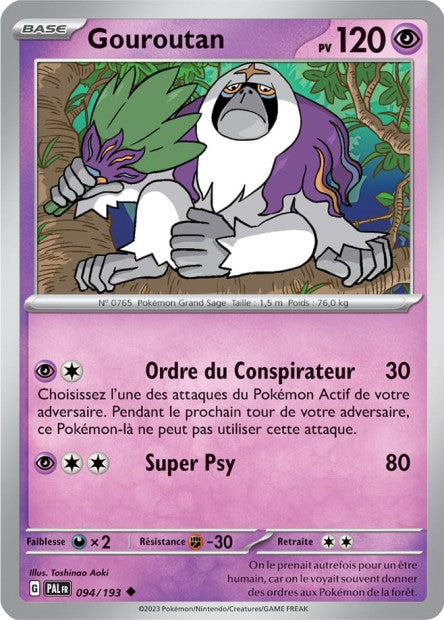 Carte Pokémon Gouroutan 094/193 PAL Evolution a Paldea EV02 Neuf FR LorenZone