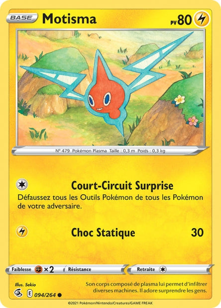 Carte Pokémon Motisma 094/264 FST Poing de Fusion EB08 Neuf FR LorenZone