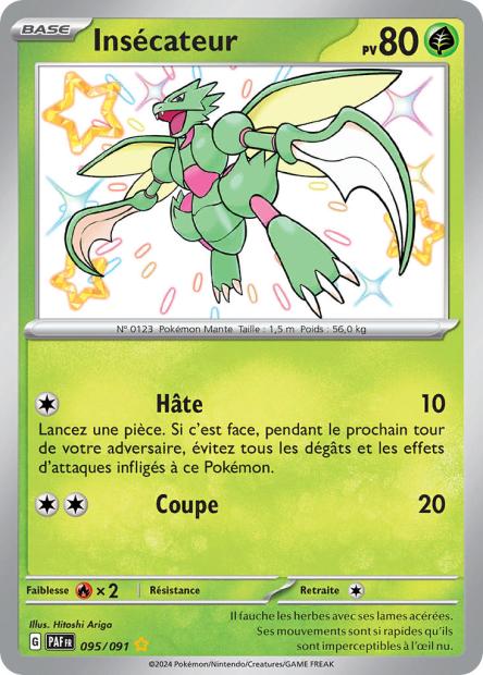 Carte Pokémon Insécateur 095/091 Destinees de Palea PAF EV4_5 Neuf FR LorenZone