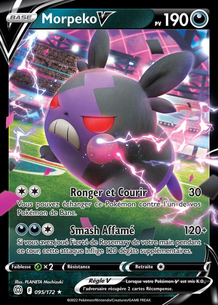 Carte Pokémon Morpeko V 095/172 BRS Stars Étincelantes EB09 Neuf FR LorenZone