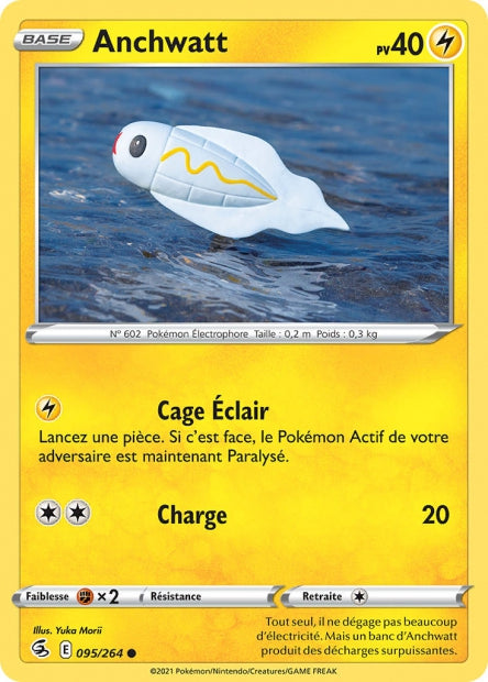 Carte Pokémon Anchwatt 095/264 FST Poing de Fusion EB08 Neuf FR LorenZone