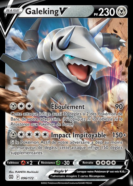 Carte Pokémon Galeking V 096/172 BRS Stars Étincelantes EB09 Neuf FR LorenZone