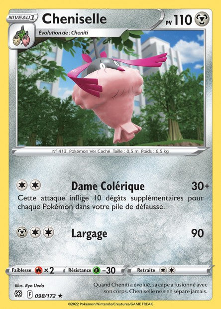 Carte Pokémon Cheniselle 098/172 BRS Stars Étincelantes EB09 Neuf FR LorenZone