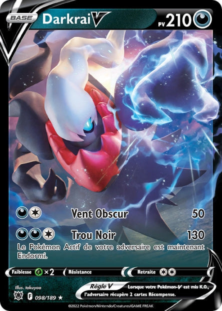 Carte Pokémon Darkrai V 098/189 ASR Astres Radieux EB10 Neuf FR LorenZone