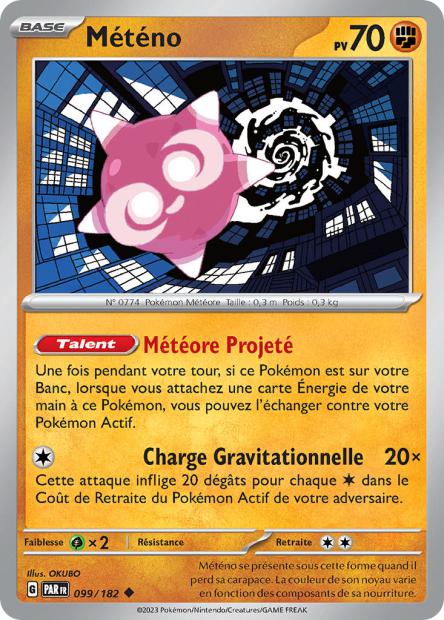 Carte Pokémon Météno 099/182 PAR Faille Paradoxe EV04 Neuf FR LorenZone