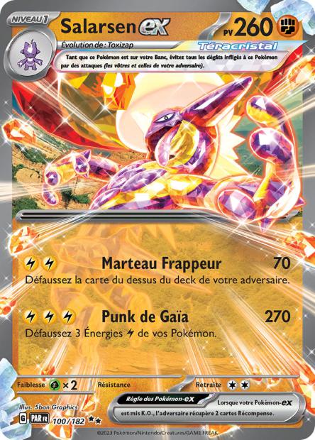 Carte Pokémon Salarsen EX 100/182 PAR Faille Paradoxe EV04 Neuf FR LorenZone
