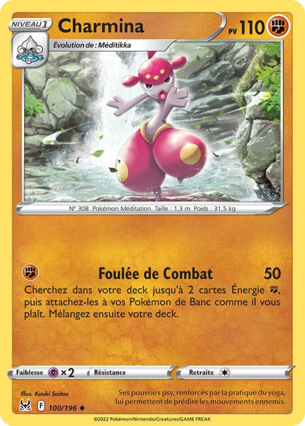 Carte Pokémon Charmina 100/196 LOR Origine Perdue EB11 Neuf FR LorenZone