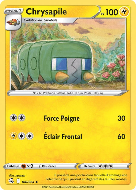 Carte Pokémon Chrysapile 100/264 FST EB08 LorenZone