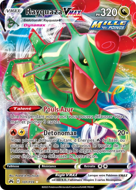 Carte Pokémon Rayquaza VMAX 101/159 CRZ EB12_5 LorenZone