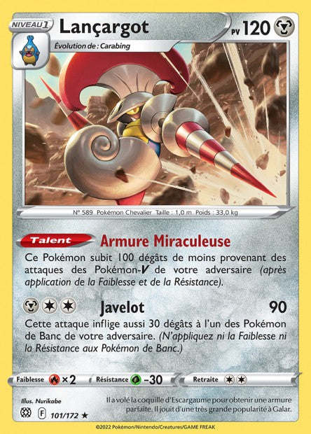 Carte Pokémon Lançargot 101/172 BRS EB09 LorenZone