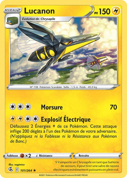 Carte Pokémon Lucanon 101/264 FST EB08 LorenZone