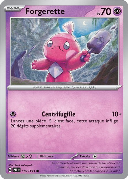 Carte Pokémon Forgerette 102/193 PAL EV02 LorenZone