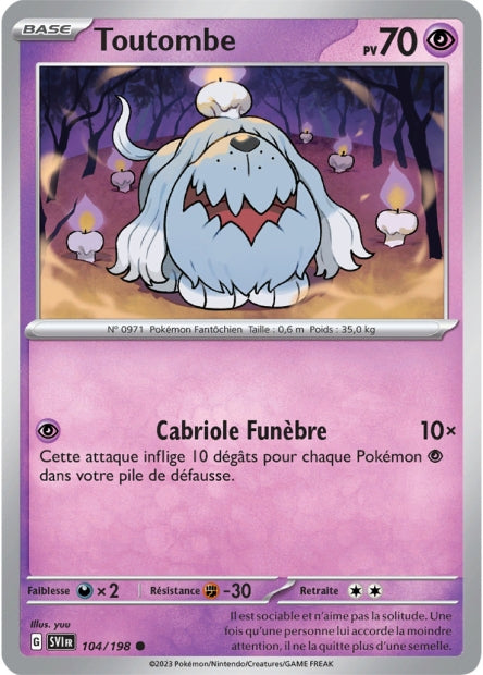 Carte Pokémon Toutombe 104/198 SV1 EV01 LorenZone