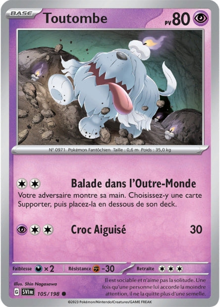 Carte Pokémon Toutombe 105/198 SV1 EV01 LorenZone