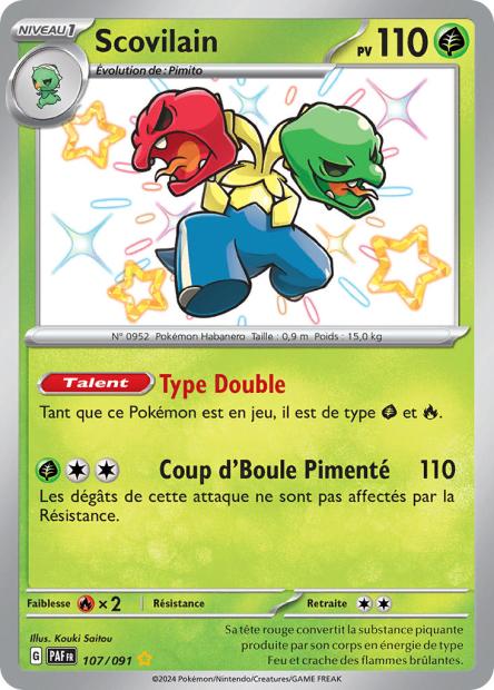 Carte Pokémon Scovilain 107/091 Destinees de Palea EV4_5 LorenZone