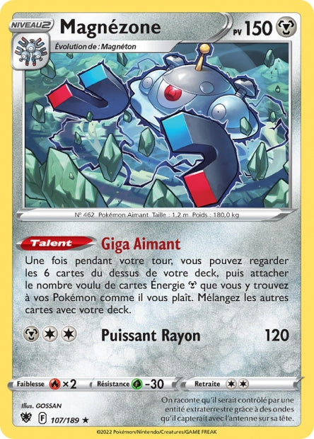 Carte Pokémon Magnézone 107/189 ASR EB10 LorenZone
