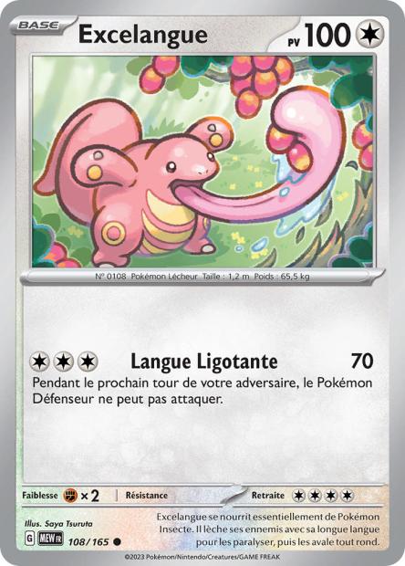 Carte Pokémon Excelangue 108/165 MEW 151 EV3_5  Neuf FR LorenZone