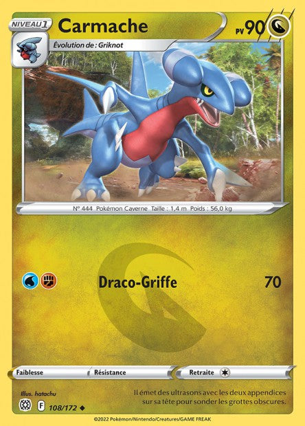 Carte Pokémon Carmache 108/172 BRS EB09 LorenZone