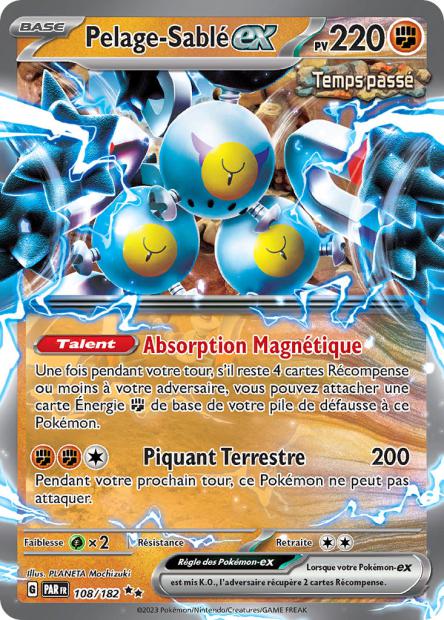 Carte Pokémon Pelage Sablé EX 108/182 PAR Faille Paradoxe EV04 Neuf FR LorenZone
