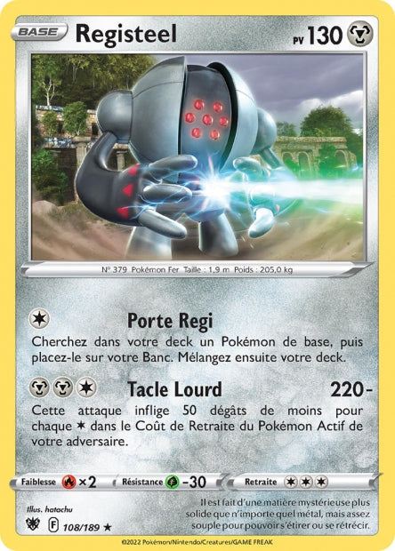 Carte Pokémon Registeel 108/189 ASR EB10 LorenZone