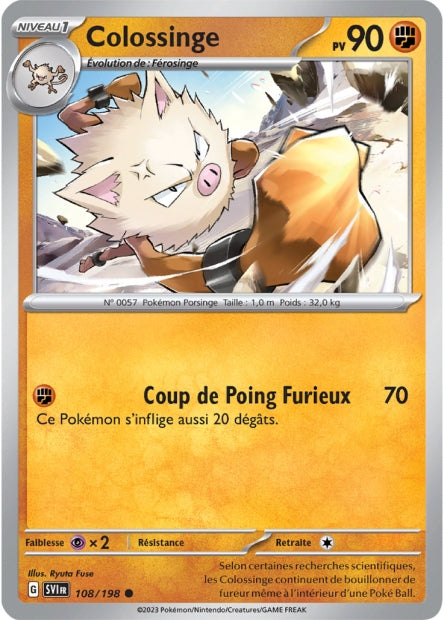Carte Pokémon Colossinge 108/198 SV1 EV01 LorenZone