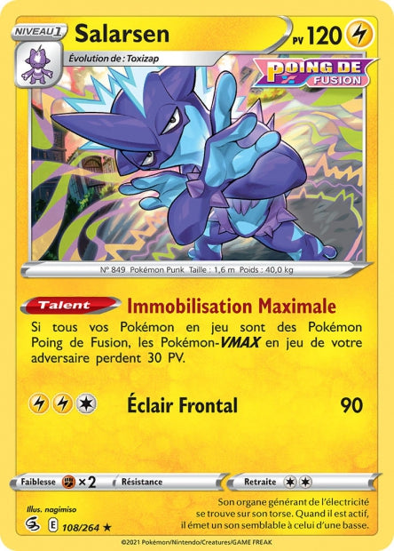 Carte Pokémon Salarsen 108/264 FST EB08 LorenZone